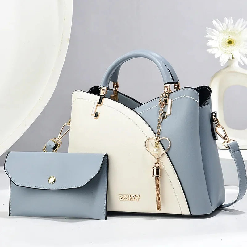 Women's Splicing Color Crossbody Bag