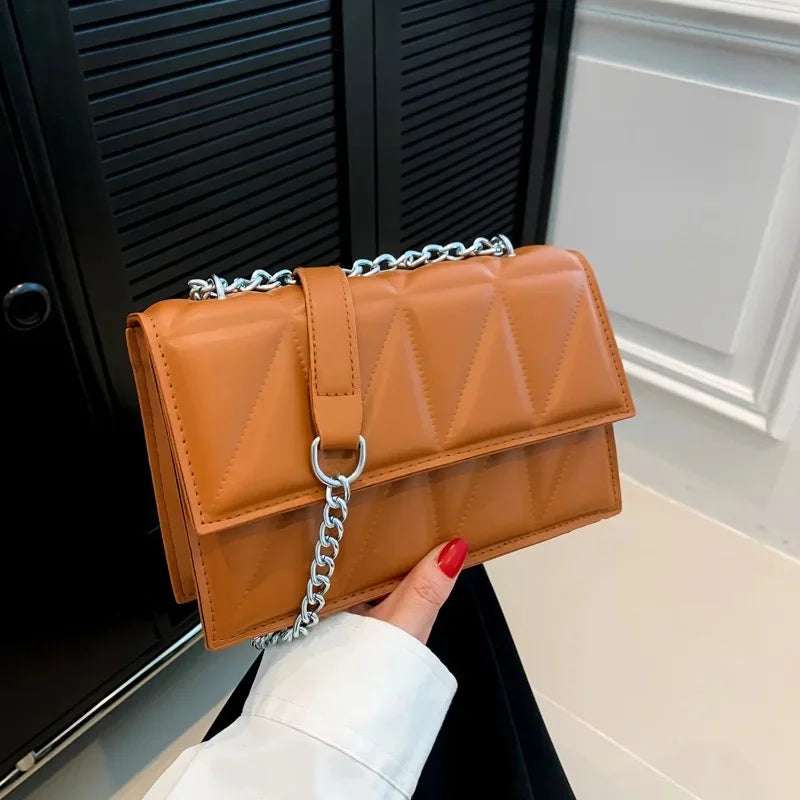 Women's Summer Square Chain Strap Crossbody Bag