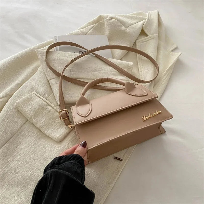 Women's Square Cross Body Leather Shoulder Bags