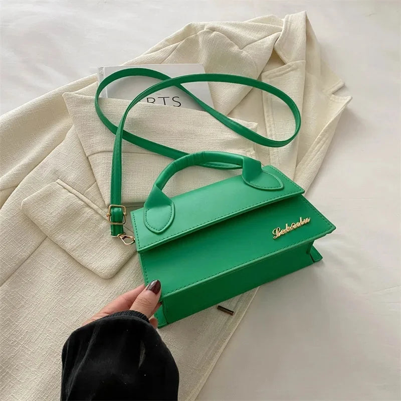 Women's Square Crossbody Leather Shoulder Bags