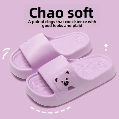 Women's Summer Thick Bottom Panda Sandals