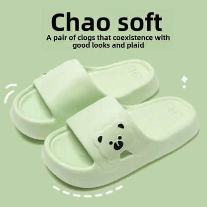 Women's Summer Thick Bottom Panda Sandals