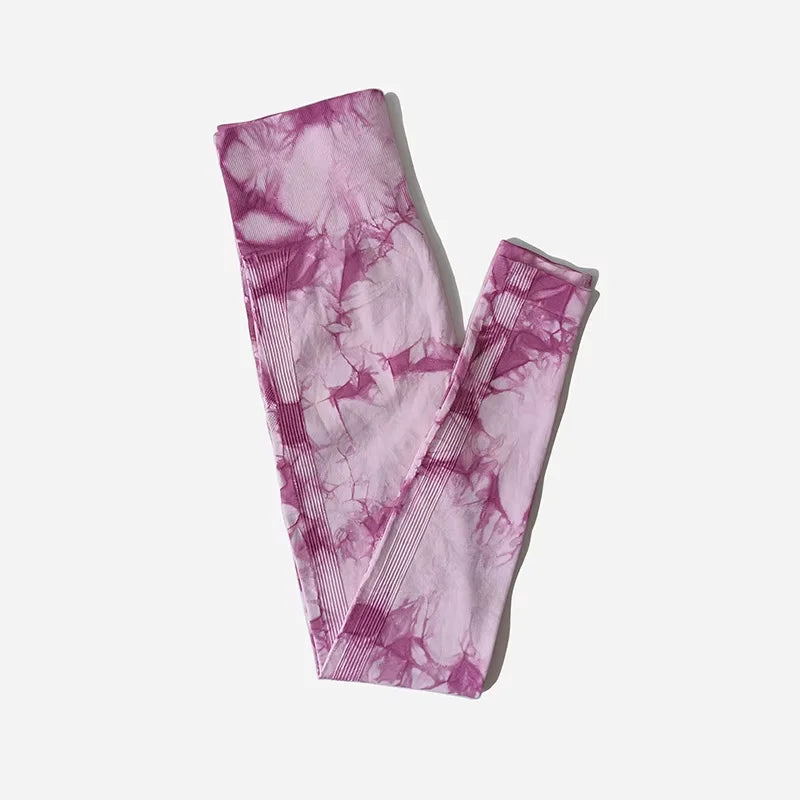 Women's Tie Dye Seamless Gym Leggings