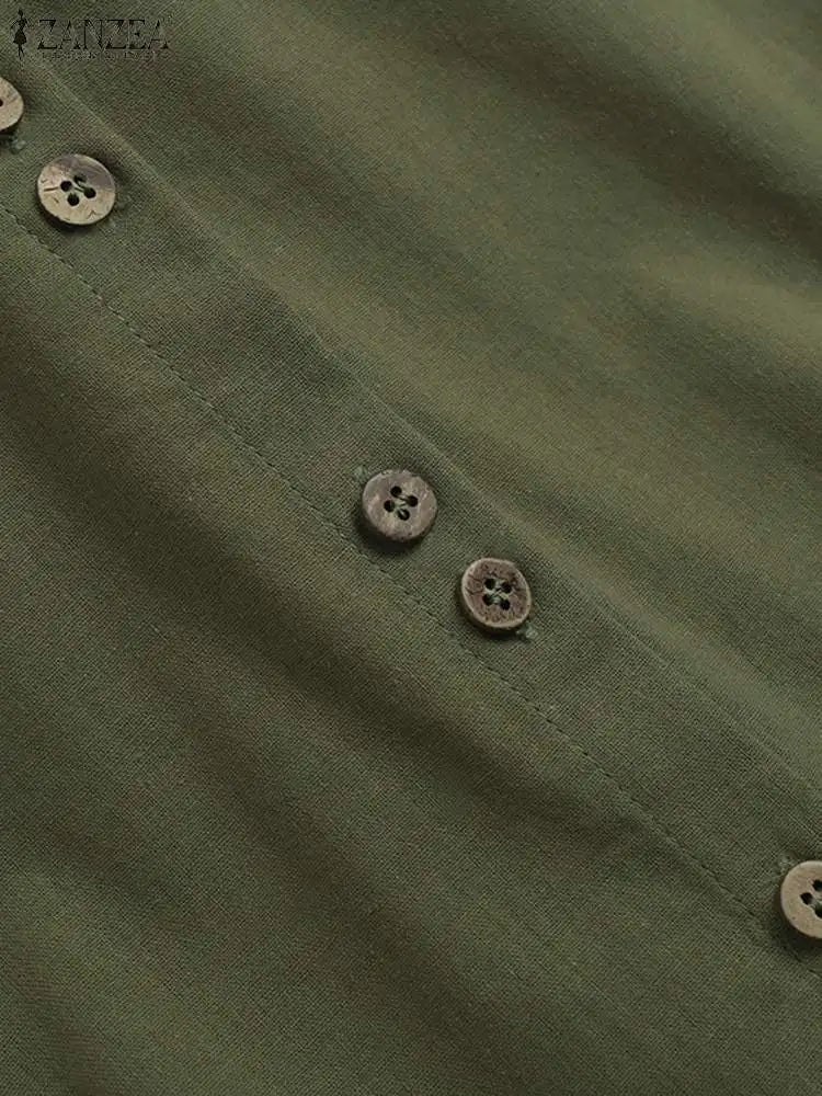 Women's Vintage O Neck Tunic Blouse