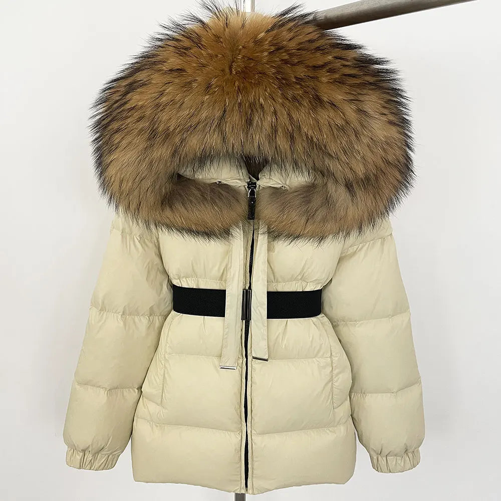 Women's Waterproof Fox Fur Hoode Parka