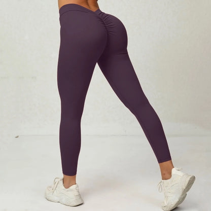 Women's Active V Back Sport Yoga Leggings