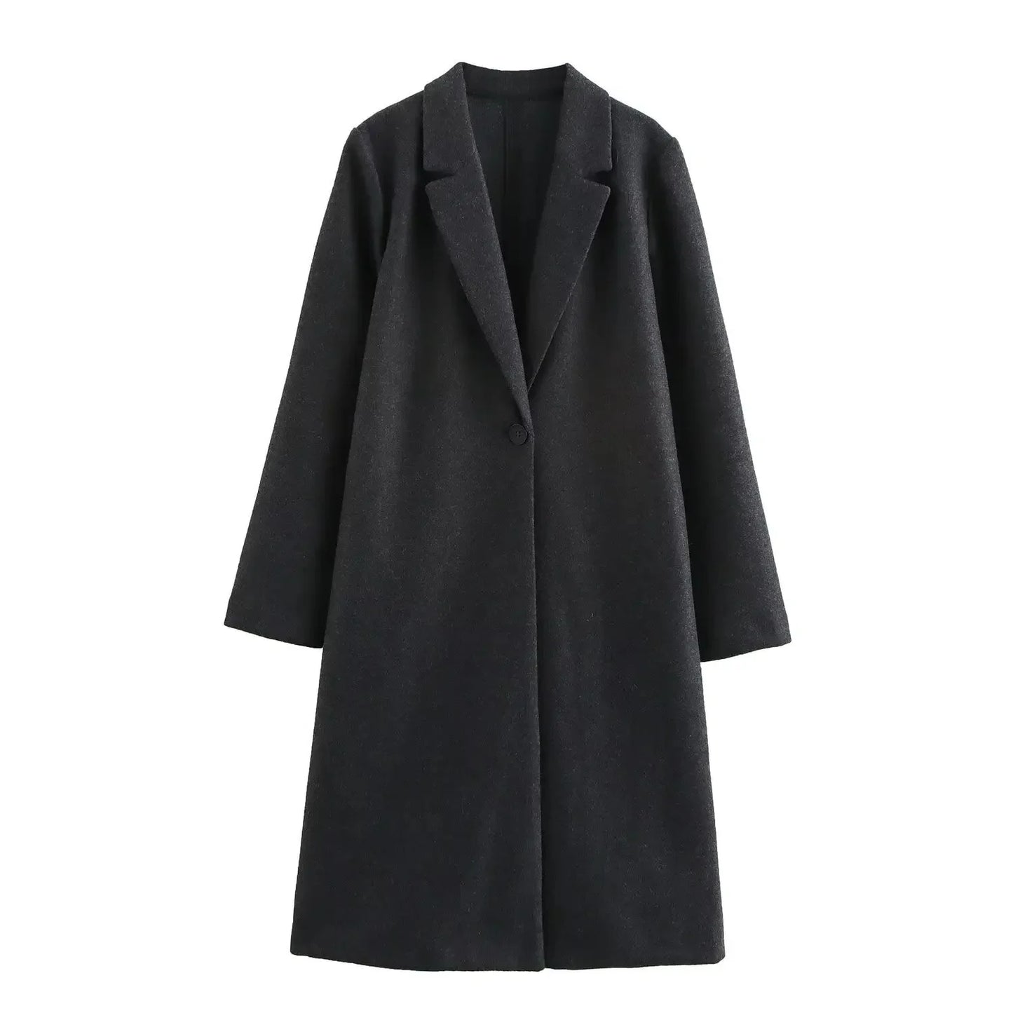 Women's Button Decorated Outerwear Coat