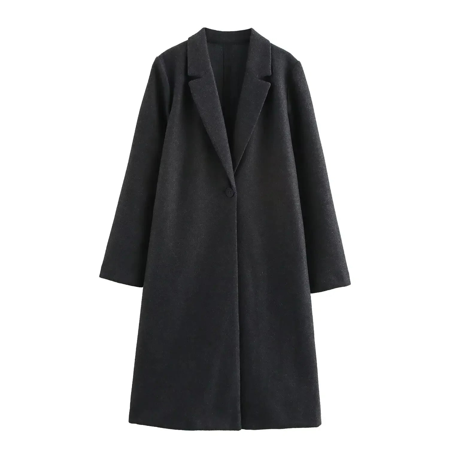 Women's Button Decorated Outerwear Coat