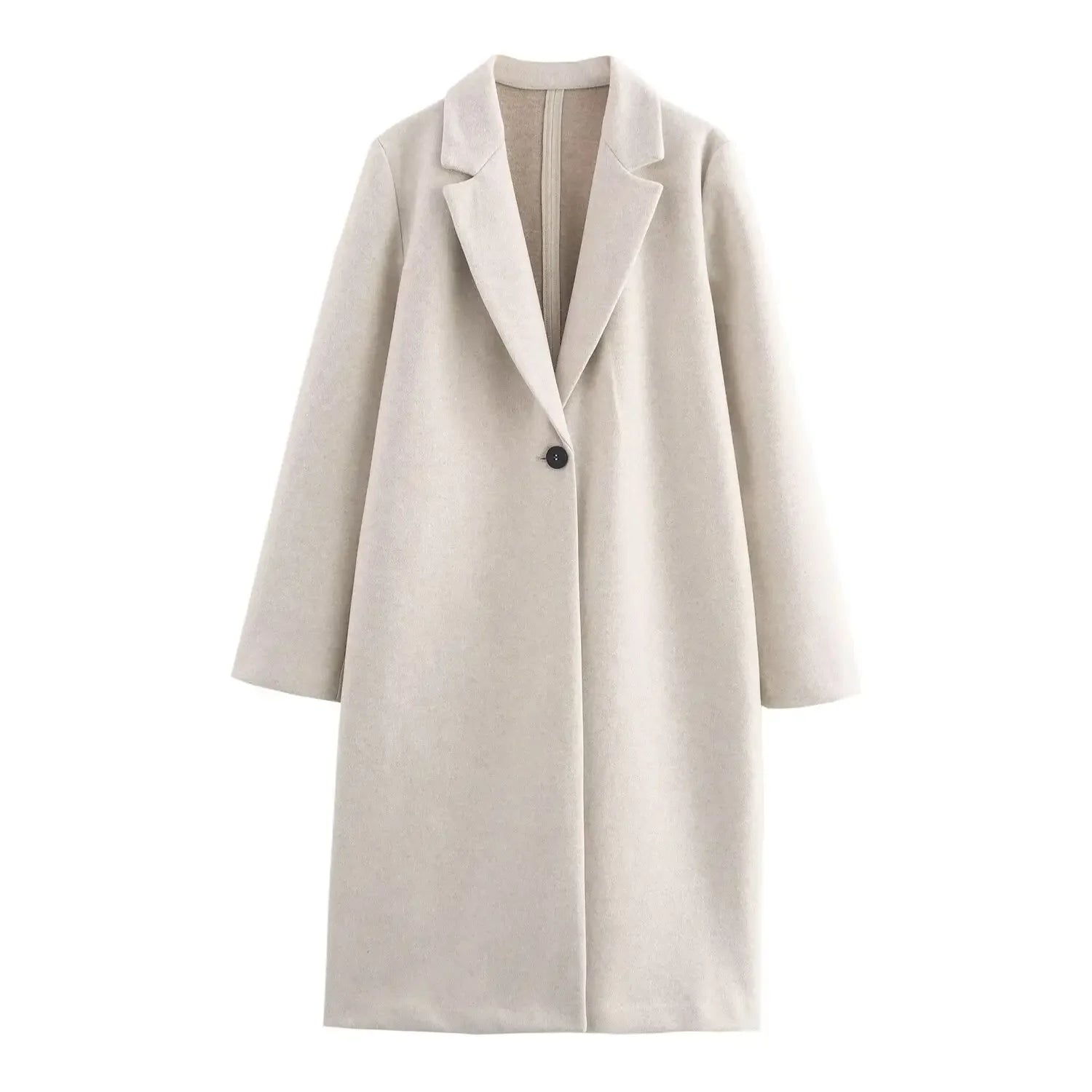Women's Button Decorated Outerwear Coat
