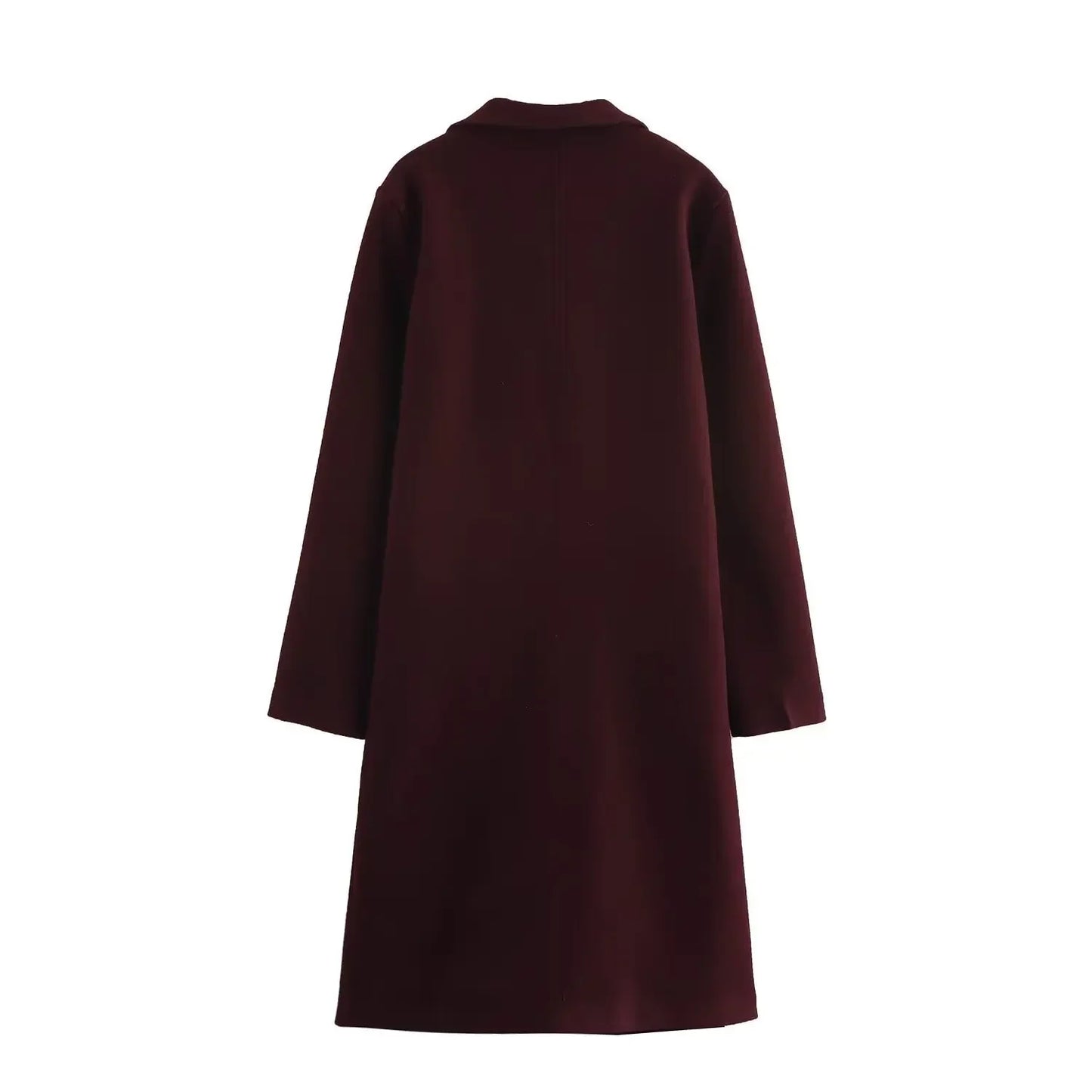 Women's Button Decorated Outerwear Coat