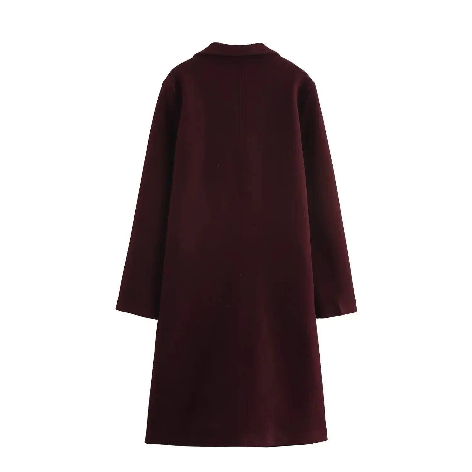 Women's Button Decorated Outerwear Coat