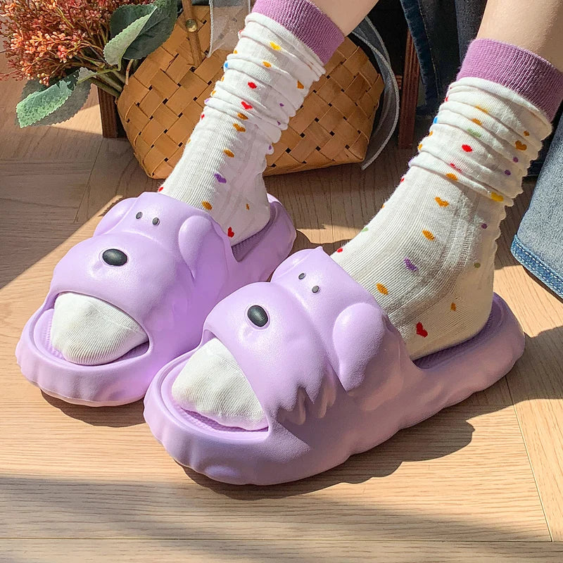 Women's Cartoon Shape Beach Thick Sole Flip Flops