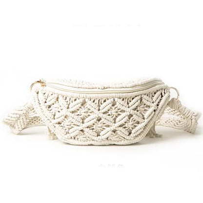 Women's Cotton Crochet Hollow Out Hand Woven Bag
