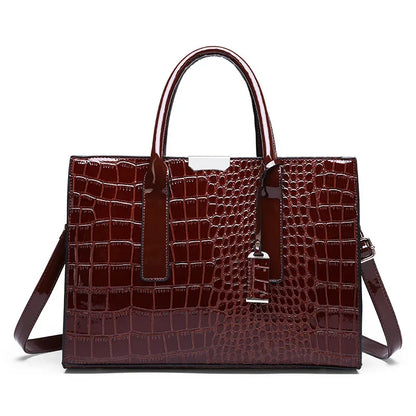 Women's Crossbody Hard PU Crocodile Leather Bag