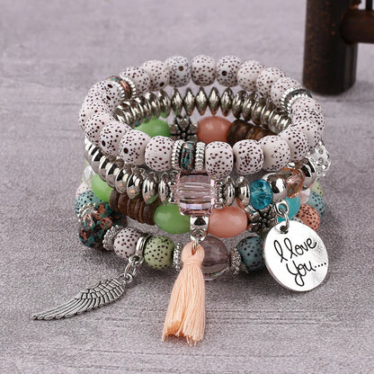 Women's Elastic Bead Bracelet