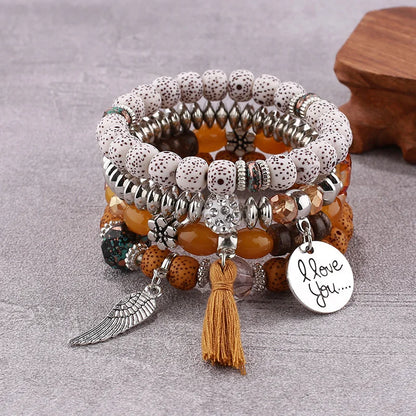 Women's Elastic Bead Bracelet