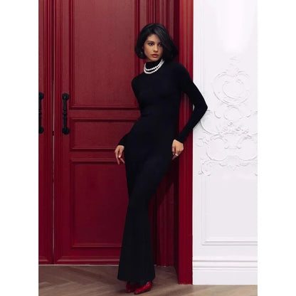 Women's Elegant LongSleeve Maxi Wrap Dress