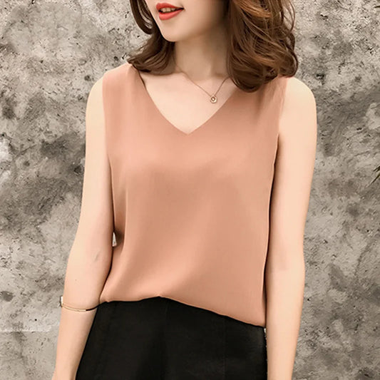 Women's Elegant Plus Size Chiffon Blouses