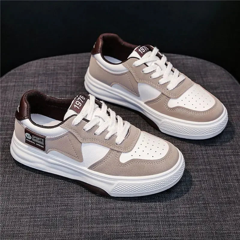 Women's Fleece-Lined Thick Sole Flat Sneakers