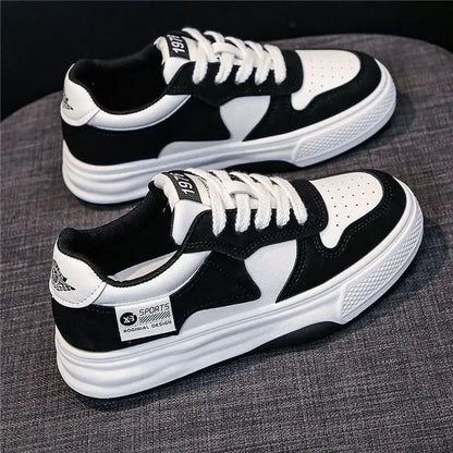 Women's Fleece-Lined Thick Sole Flat Sneakers