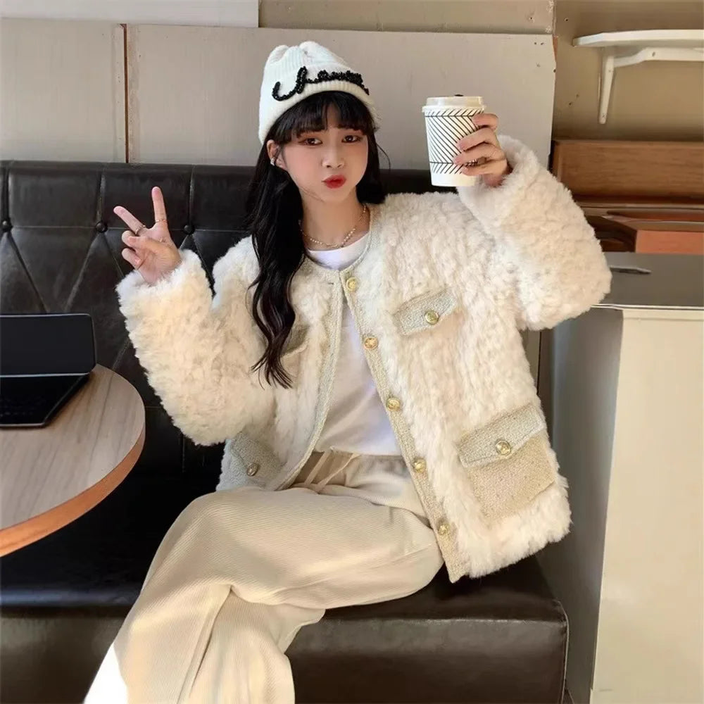 Women's Fleece Lined Thickened Outerwear Jacket