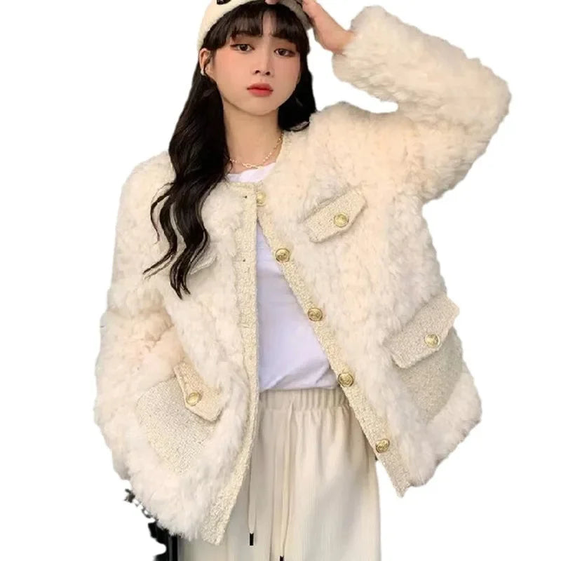 Women's Fleece Lined Thickened Outerwear Jacket