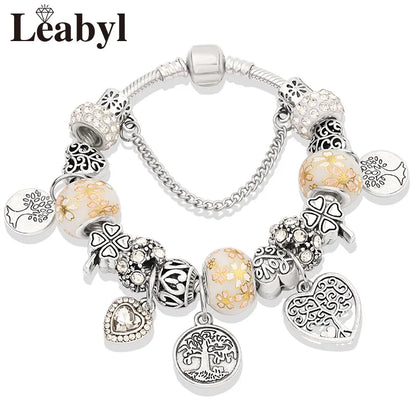 Women's Floral Bead Bracelets