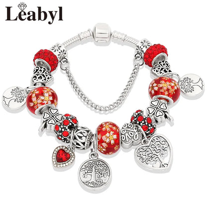 Women's Floral Bead Bracelets