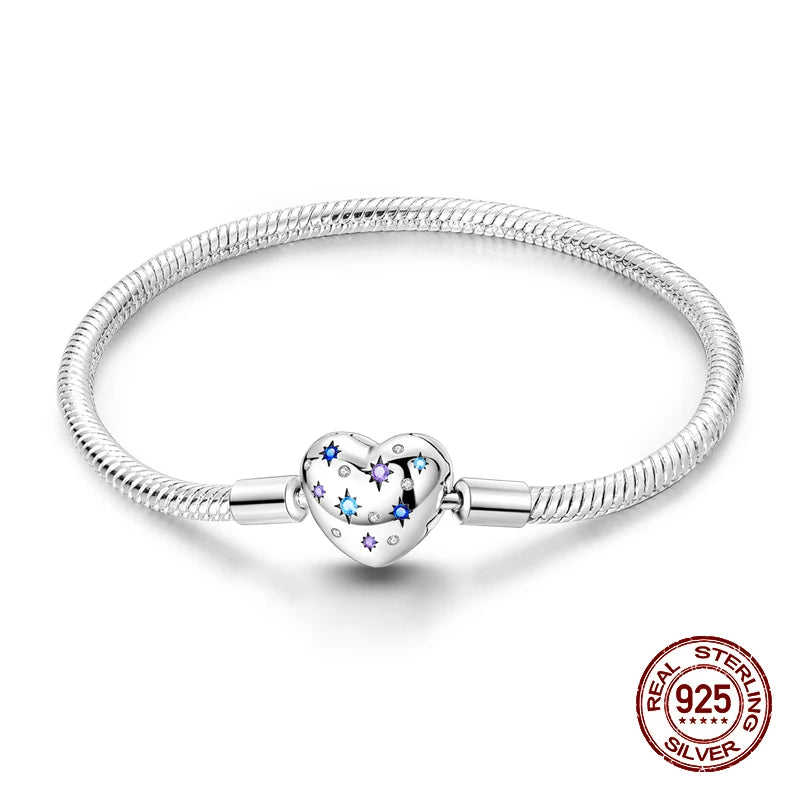 Women's HeartShape Snake Bone Bracelet