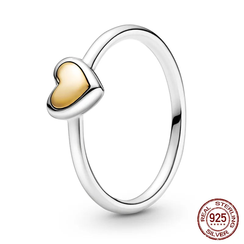 Women's Heart Crown Rings