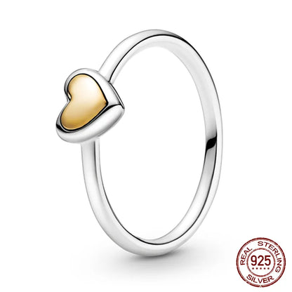 Women's Heart Crown Rings