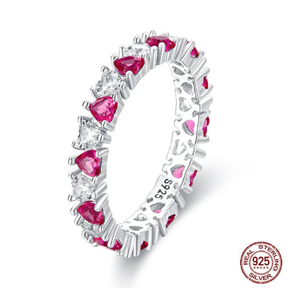 Women's Heart Crown Rings