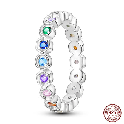 Women's Heart Crown Star Zircon Rings
