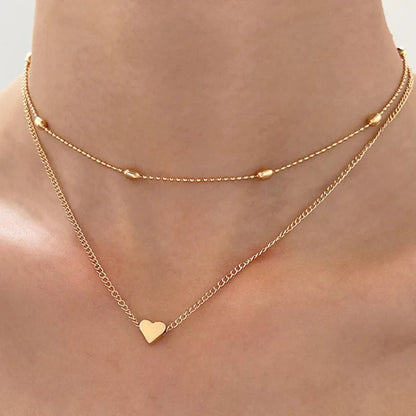 Women's Heart Pendant Bohemian Necklace