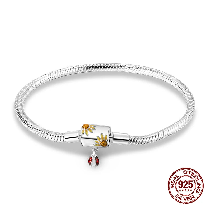 Women's Heart Shape Snake Bone Bracelet