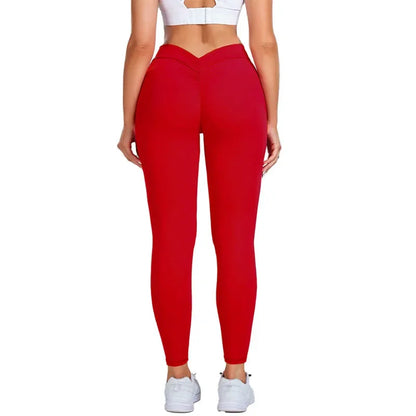 Women's High-Waist V-Back Yoga Leggings