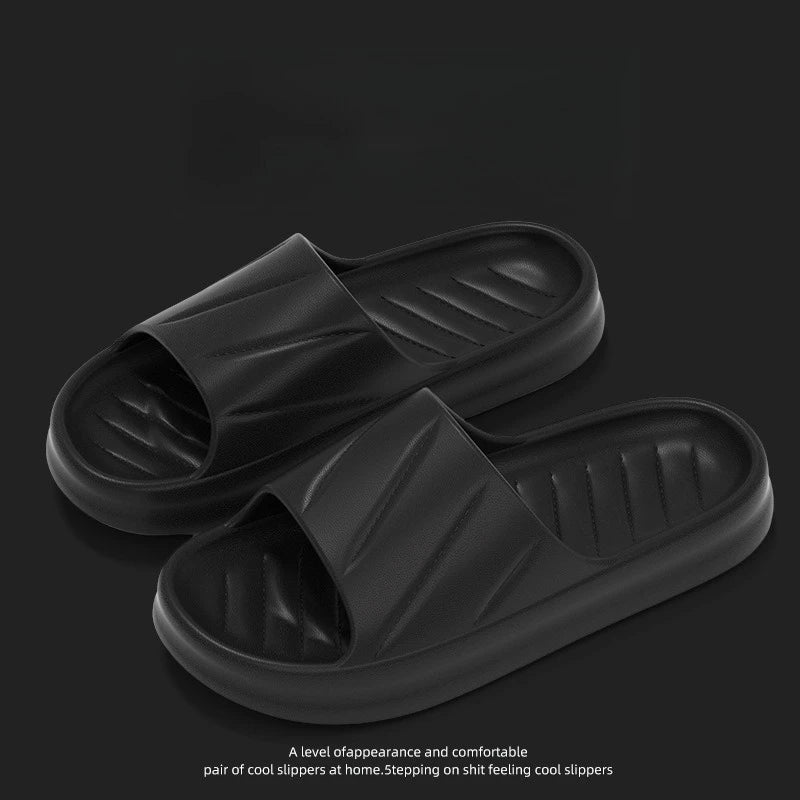 Women's Non-Slip Indoor Outdoor Round Flat Slippers