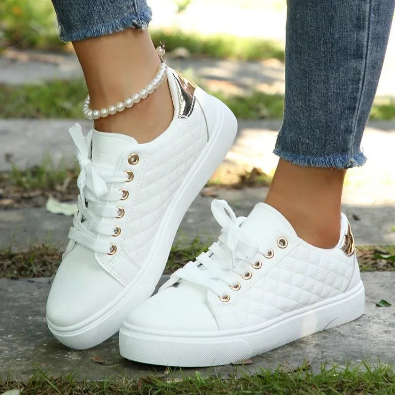Women's Lace-Up Soft Soled PU Leather Shoes