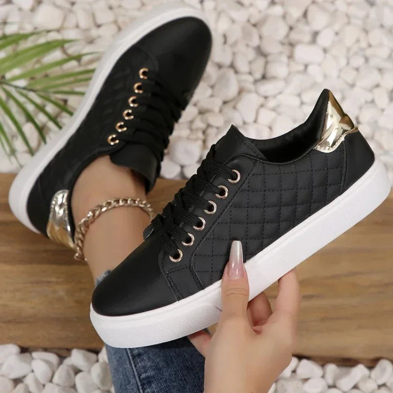 Women's Lace-Up Soft Soled PU Leather Shoes