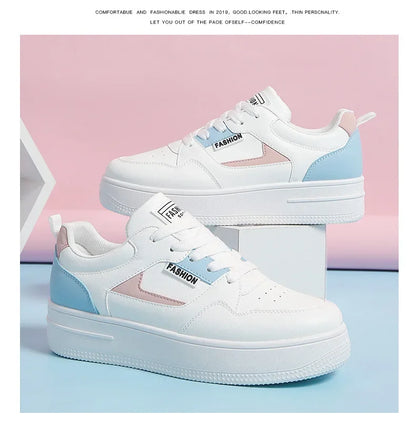 Women's Lace Up Thick Bottom Skate Shoes