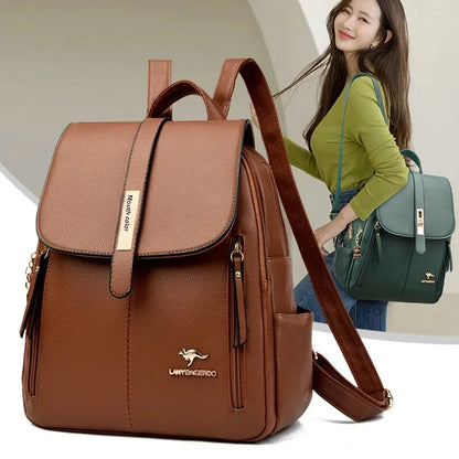 Women's Large Capacity Soft Leather Shoulder Bag