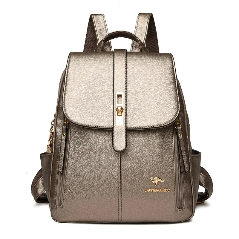 Women's Large Capacity Soft Leather Shoulder Bag