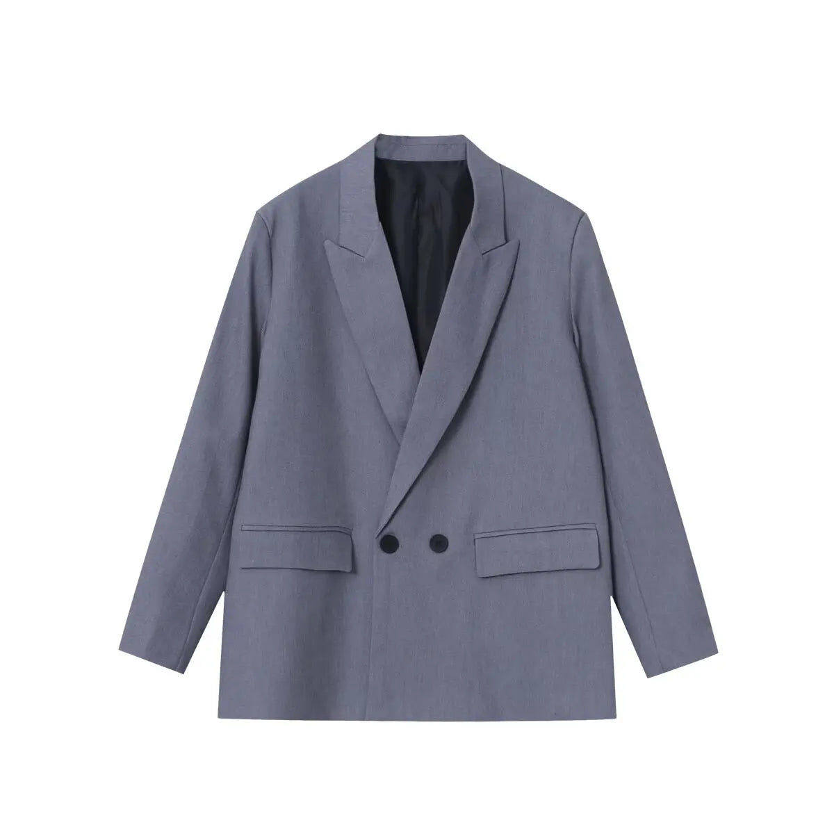Women's Long-Sleeved Double Breasted Lapel Blazer