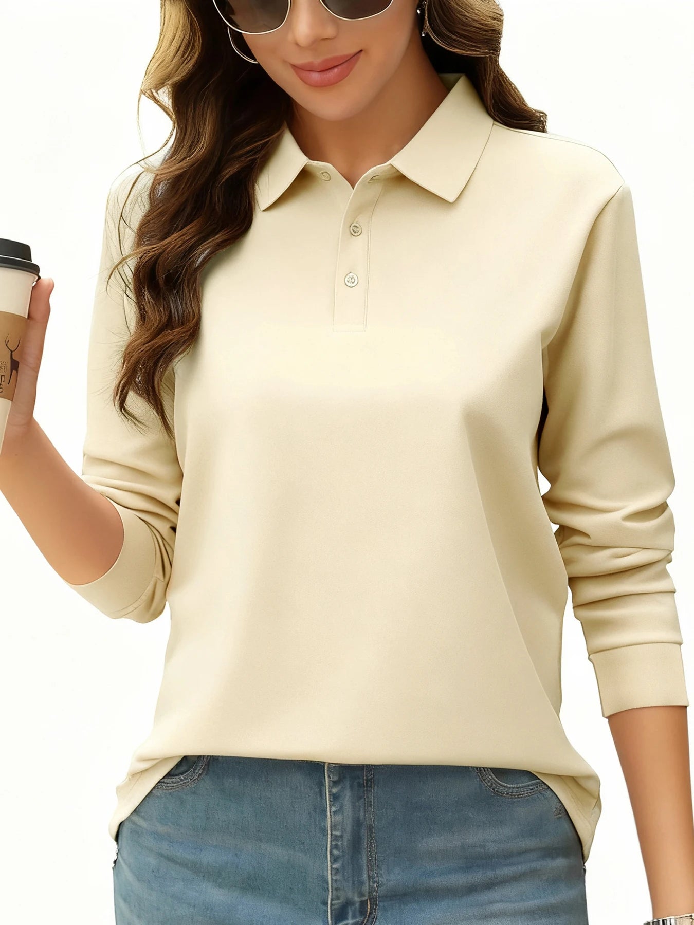 Women's Long Sleeve Polo Shirt