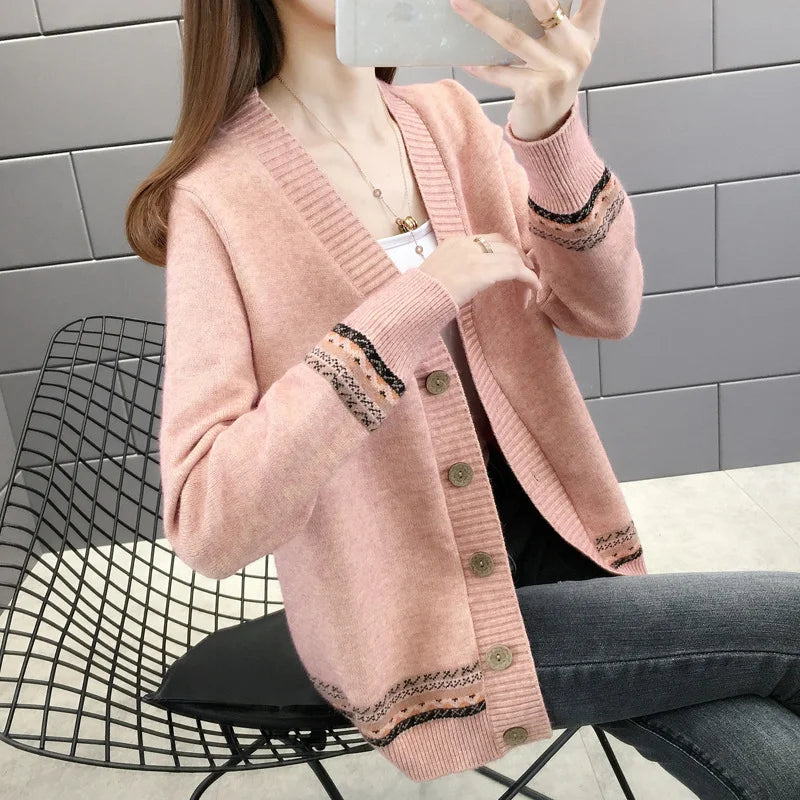 Women's Loose Knitted Cardigan Sweater
