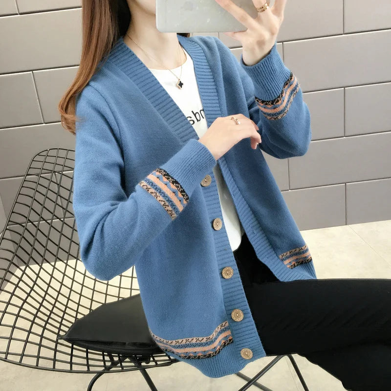 Women's Loose Knitted Cardigan Sweater