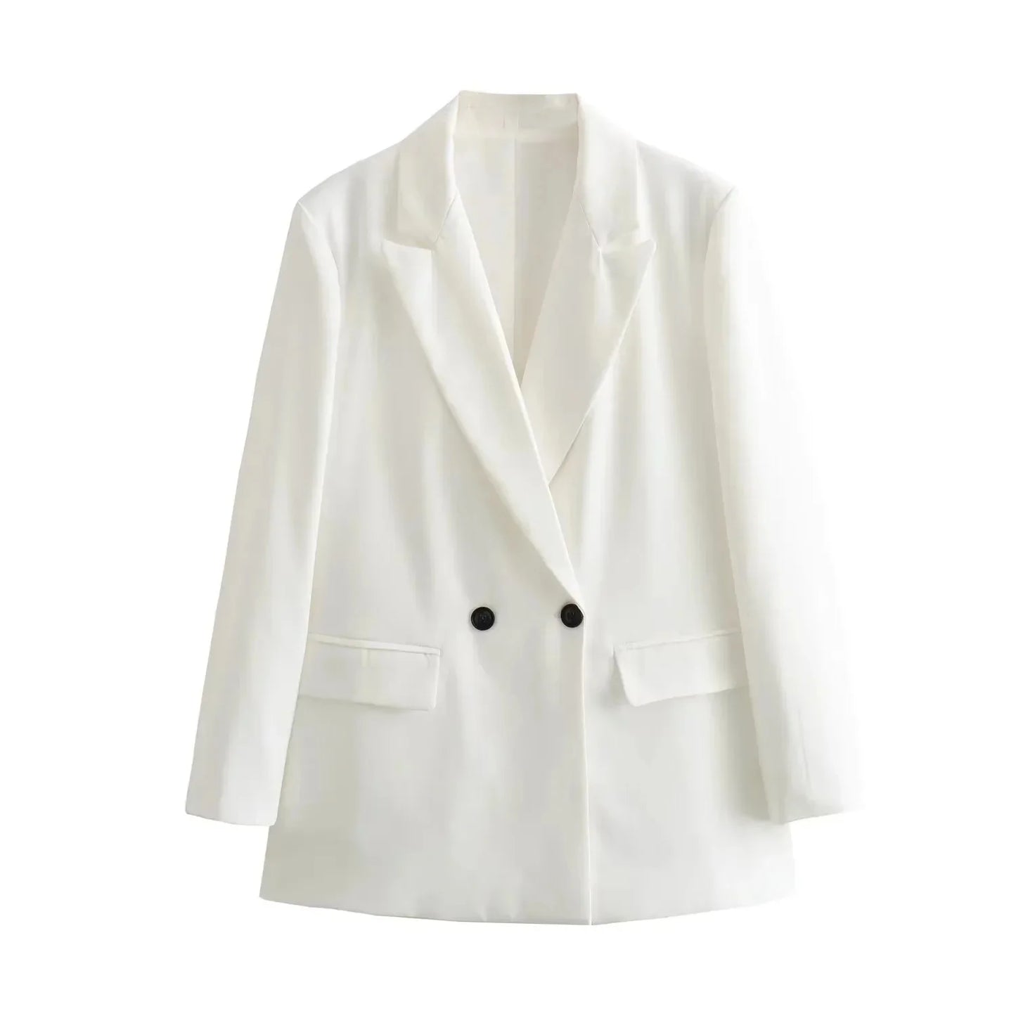 Women's Loose Long Sleeve Two Button Suit Jacket