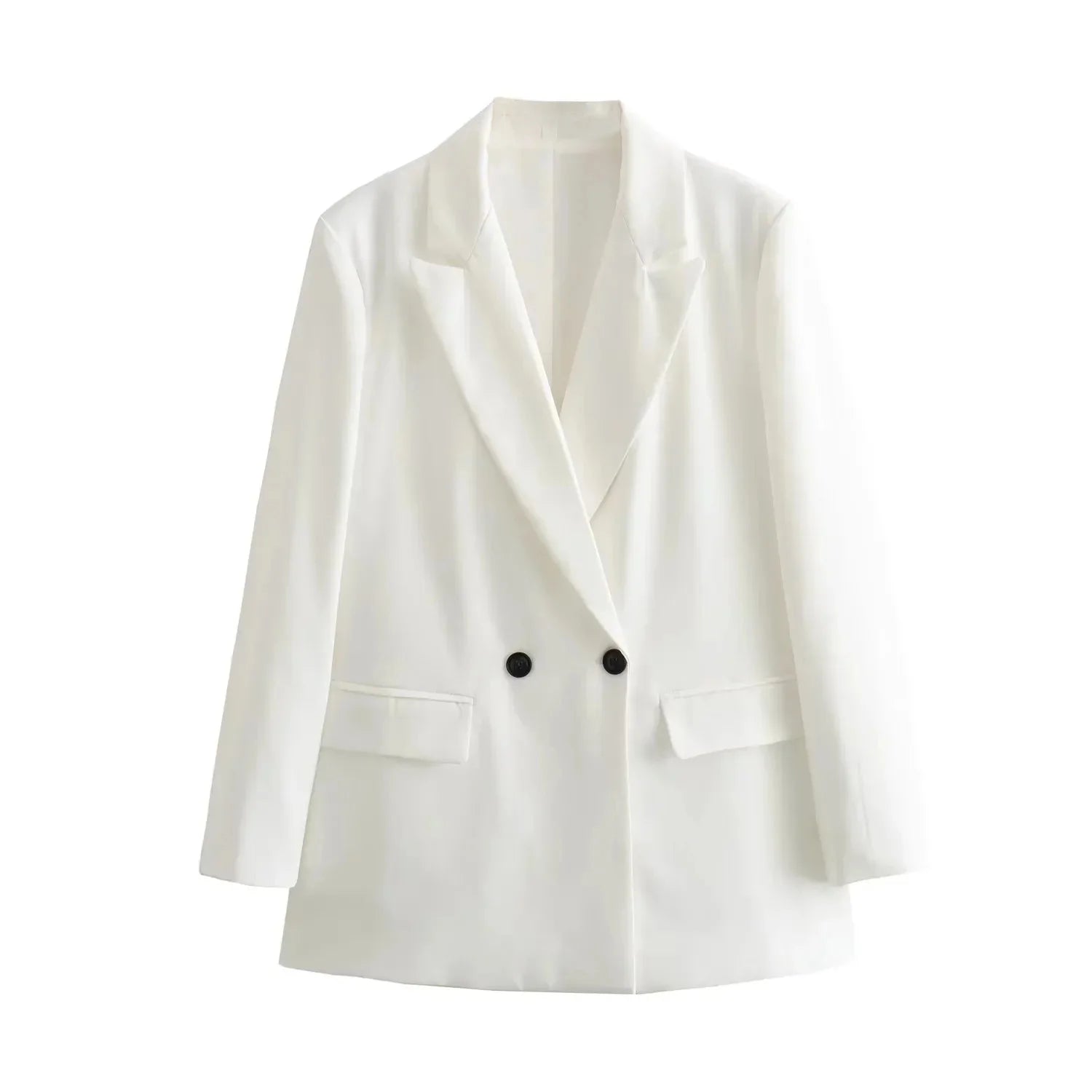 Women's Loose Long Sleeve Two Button Suit Jacket
