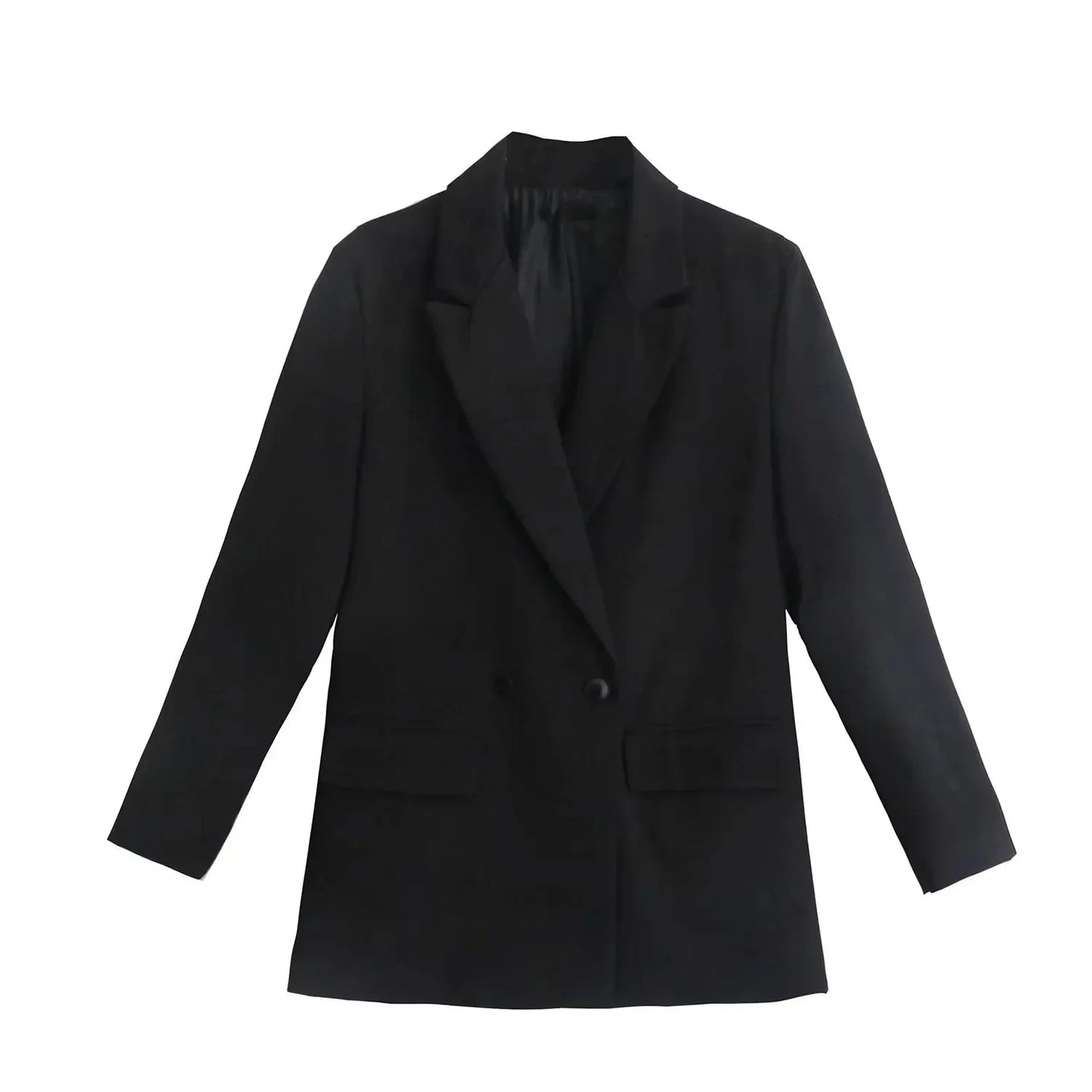 Women's Loose Long Sleeve Two Button Suit Jacket