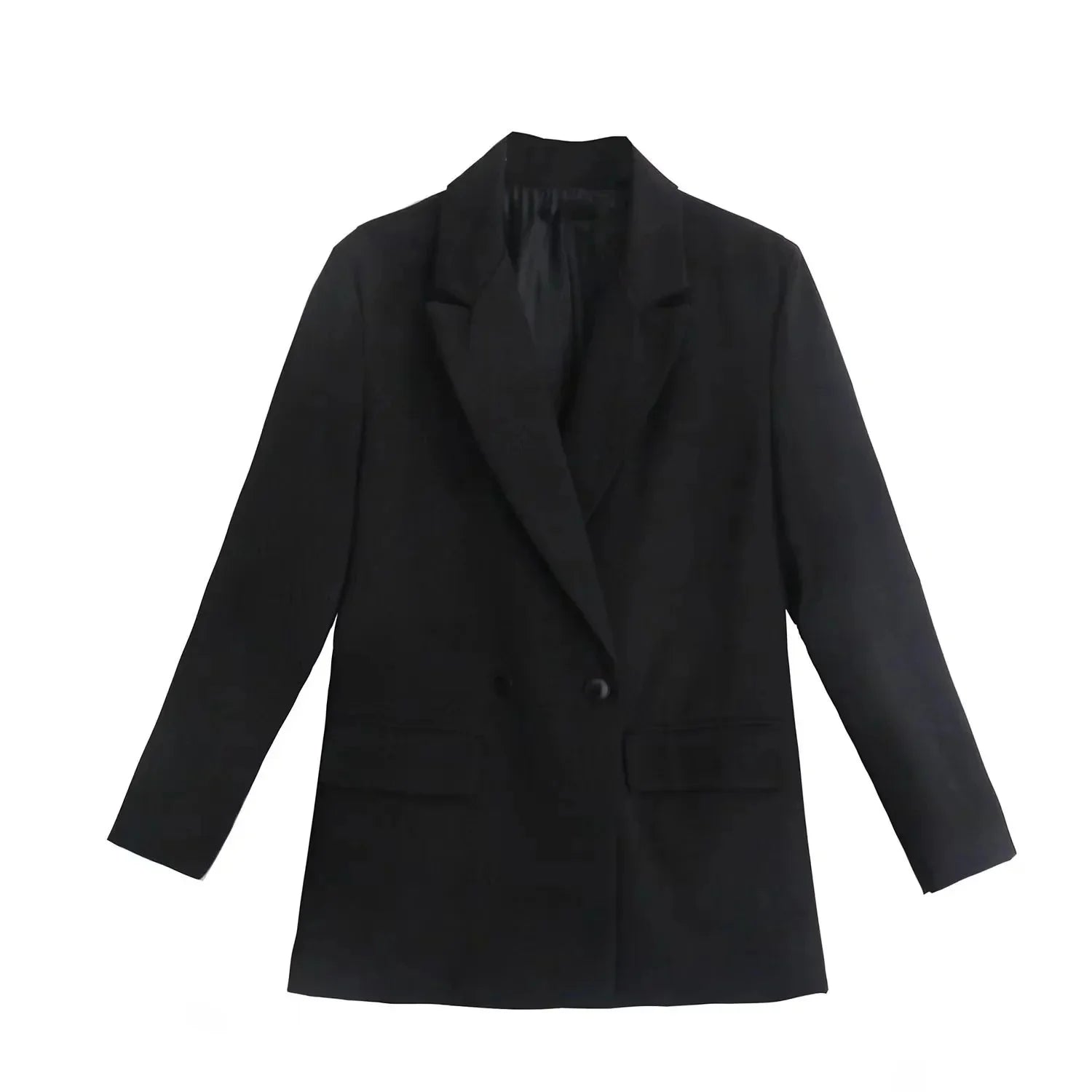 Women's Loose Long Sleeve Two Button Suit Jacket